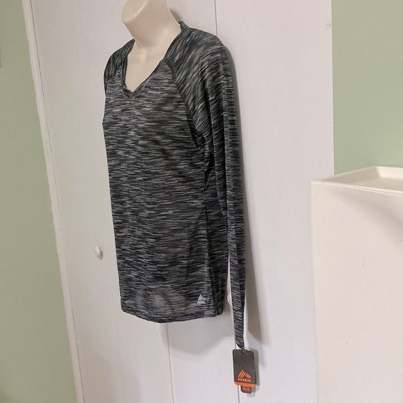 Athletic Top Long Sleeves Running  Live Life Active Space Gray Womens SMall Pet - Picture 5 of 16